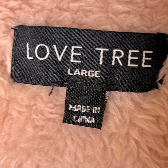 Love Tree Sherpa Women’s Puffer Jacket Mauve/Pink Size Large. Lots of pockets! - Picture 8 of 13